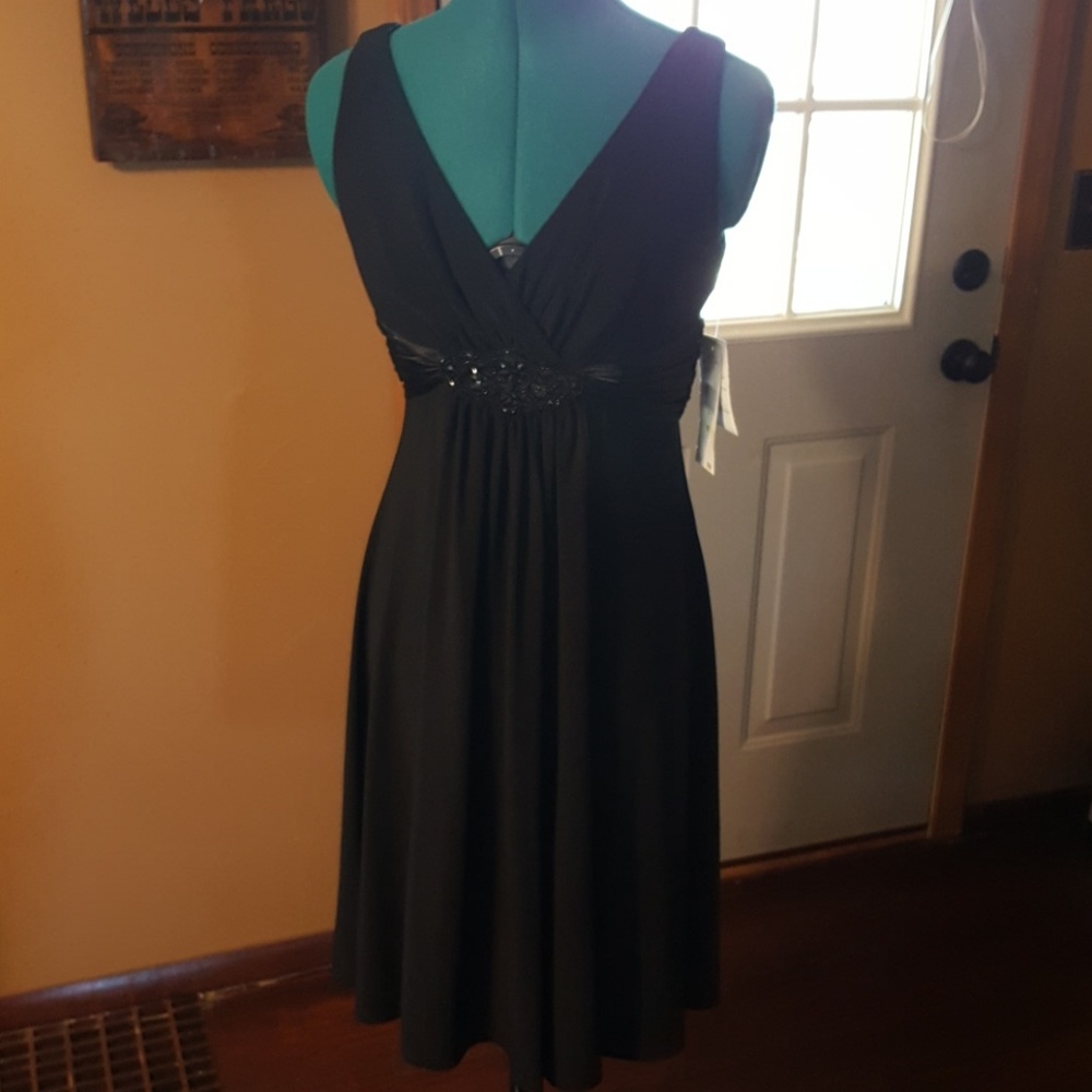 The LITTLE black dress with rbbon sequin detailing